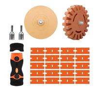 Gomme enlève Autocollants, Enlève Autocollants, Mini Grattoir en Plastique, Décalque Gomme Roue, Roue de Gomme en Caoutchouc, pour Enlever Les Résidus de Colle et les Autocollants pour ou Voiture