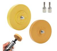 Gomme Enlève Autocollants, Roue de Gomme en Caoutchouc,Gommes Carrosserie Diamètre 87 mm,100 mm,Décalque de Voiture Dissolvant, avec Adaptateur, pour Enlever les Films et Autocollants pour ou Voiture