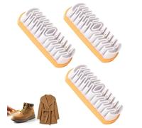 Gomme et brosse magique pour daim, brosse en caoutchouc crêpe TPR souple pour chaussures, bottes, sacs, sacs à main, veste, gomme en daim, outil de nettoyage et d'entretien des chaussures (plastique