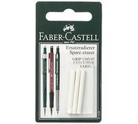Gomme, Faber-Castell Faber-Castell 5660271 FABER-CASTELL Ersatzradierer fr GRIP 1345/1347/EXECUTIVE VARIO L, aus Kunststoff, Farbe: weiá, L„nge: 12 mm, Vendu par 1