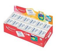 Maped Gomme ESSENTIALS SOFT MEDIUM, blanche, en présentoir