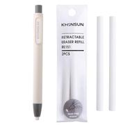 Gomme mécanique - Gomme compacte rechargeable - Stylo d'impression créatif - Style stylo rétractable de précision - Papier à lettre facile à utiliser pour l'école, la peinture, l'apprentissage