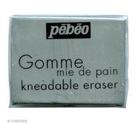 Pébéo Gomme modelable Mie de Pain – Efface fusain et graphite – Souple – Blanche