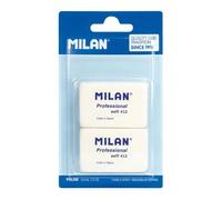 MILAN Gommes Professional Soft 412 – Caoutchouc synthétique – Blister 2