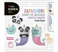 Gomme parfumée chat et panda blister