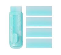 Gomme rétractable avec recharges, gommes coulissantes avec pochette en plastique, gomme rechargeable pour l'école, le bureau, le dessin et le dessin (vert + recharges)