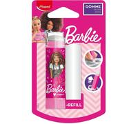 Maped Gomme rétractable Barbie – Rose – Avec recharge – Système rotatif facile à utiliser