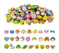 Gomme Set 150 pièces pour enfants, Mini Gomme avec motif Fun Gomme avec incrustation pour l'école à la maison, Bureau Gommes Fournitures scolaires Papeterie Gomme pour cadeaux pour enfants étudiants