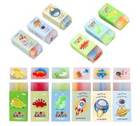 Gomme Set 6 pièces pour enfants, Gomme avec motif Fun Gomme avec incrustation pour l'école à la maison, Bureau Gommes Fournitures scolaires Papeterie Gomme pour cadeaux pour enfants étudiants