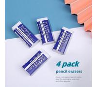 Gomme Souple 2b Blanche Fabriquée En Chine,Gomme À Crayon En Plastique Pvc,Outil De Dessin Pour Étudiants,Gomme À Croquis,Beaux-Arts - Type 4 Packs