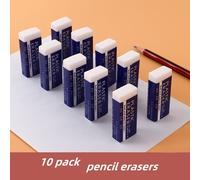Gomme Souple 2b Blanche Fabriquée En Chine,Gomme À Crayon En Plastique Pvc,Outil De Dessin Pour Étudiants,Gomme À Croquis,Beaux-Arts - Type 10 Packs