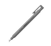Gomme Tombow MONO zero à pointe ronde de 2,3 mm, gris nuage | Gomme précise, corps fin, rechargeable, mécanisme à pression