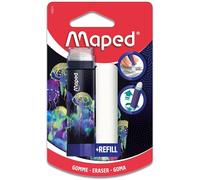 Gomme tube - MAPED - Deepsea Paradise - Ergonomique - Recharge Incluse - Design Coloré