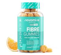 Gommes à mâcher aux fibres - 4000 mg de fibres haute teneur - Complément en fibre avec calcium pour la santé intestinale et le soutien du système digestif - Avec vitamine D, vitamine B12, chrome et i