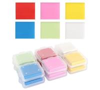 Gommes à Pétrir Souples, 12 Pièces Gommes à Pétrir, Gommes à Modeler Gommes Douces Malléables Gommes En Caoutchouc pour Artistes Enfants Fournitures Scolaires de Peinture Colorée