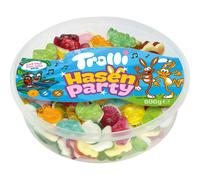 Gommes aux fruits Trolli Hasenparty avec base en sucre mousse blanc 600g