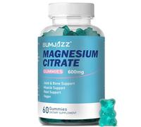 Gommes de citrate de magnésium 600mg - Complément de magnésium et potassium - Magnésium - 60 unités