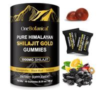 Gommes de Shilajit 3000mg pour hommes et femmes, Shilajit Gummies, 60 gommes