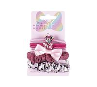 Gommes élastiques pour cheveux Minnie Mouse - Différentes couleurs et finitions - Idéal pour décorer les coiffures - Six pièces différentes - Produit original conçu en Espagne