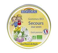 Gommes Enfants - Biofloral - Secours Fleurs De Bach - 45gr - Goût Pomme - Fabriqué En France