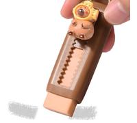 Gommes escamotables - Grand bloc à crayons, kit Creative School, caoutchouc synthétique coloré | Curseur Capybara Novelty Shape Tool, Fun Stationery Coffret cadeau pour écriture éducative