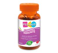 PEDIAKID Gommes Immunité – Arôme framboise – Formule naturelle – 60 gommes