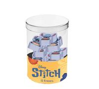 Gommes - KARACTERMANIA - Disney Lilo et Stitch - Multicolore - Pack de 12 - Boîte cube plastique