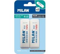 Gommes Milan 612 nata 2 pièces sur blister