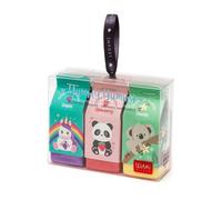 Gommes parfumées - LEGAMI - Yummy - Lot de 3 - Fraise, raisin, vanille - Modèles licorne, koala, panda