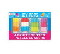 Gommes parfumes Icy Pops - Lot de 4