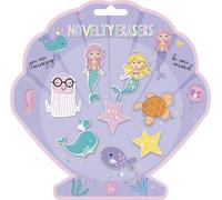 Gommes, sirène pack de 8 SG31902 (taille unique) (Coloré)