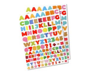 Gommette Alphabet 378 Pièces Apprendre Les Lettres - Megacrea Diy