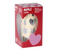 Gommette apli festive assortie coloris argent rouleau 720 unites