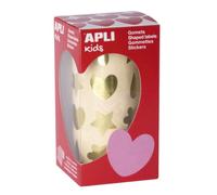 Gommette apli festive assortie coloris or rouleau 720 unites