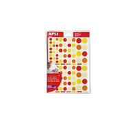 Gommette apli kids enlevable coloris camaïeux assortis 160x216mm pack 6900 unités