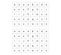 Gommette éducative maildor alphabet coloris rouge bleu vert jaune noir 6 planches 1600 unités