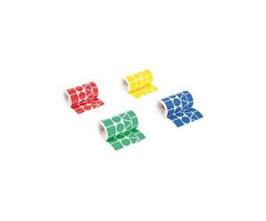 Gommette geometrique assorti - Lot de 4 rouleaux