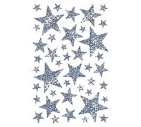 Gommette holographique maildor10,5x16cm design assortis coloris argent sachet 20 planches 1065 unites