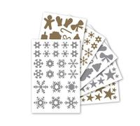 Gommette maildor motifs noel assortis coloris or et argent 550 unites