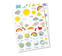 Gommette Pour Enfant La Météo Jour Et Nuit 107 Pièces - Megacrea Diy