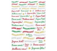 Gommettes 134 pièces bonne année joyeux noël meilleurs vœux célébrations fin année stickers autocollants