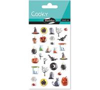 Gommettes 3d Cooky - 1 Planche 12x8 Cm - 29 Stickers - Halloween