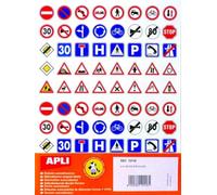 Gommettes - 40 Panneaux de signalisation x 320 - APLI AGIPA
