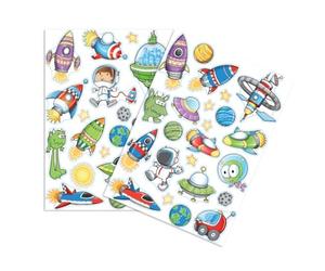 Gommettes Air et espace - 43 pièces - 1 à 9,5 cm