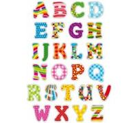 Gommettes Alphabet 52 stickers 3 à 4 cm multicolore et coloré MULTICOLORE G