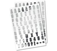 Gommettes Alphabet Argenté 134 stickers lettres ARGENT G