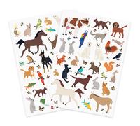 Gommettes Animaux Domestiques 1 À 5,5 Cm 73 Pièces