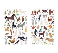 Gommettes animaux domestiques - 73 pièces - de 1 à 5,5 cm Multicouleur G