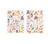 Gommettes animaux et leur bébé - 101 pièces - de 0,5 à 5 cm Multicouleur G