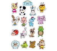 Gommettes Animaux Kawaï De 3 À 5 Cm 32 Pièces - Megacrea Diy